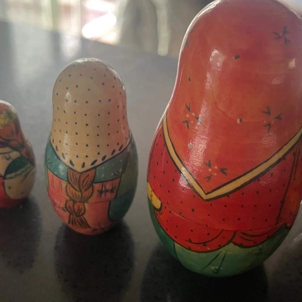 Matryoshka Russian Nesting Dolls -Vintage 1993 -Signed - Picture 4 of 17